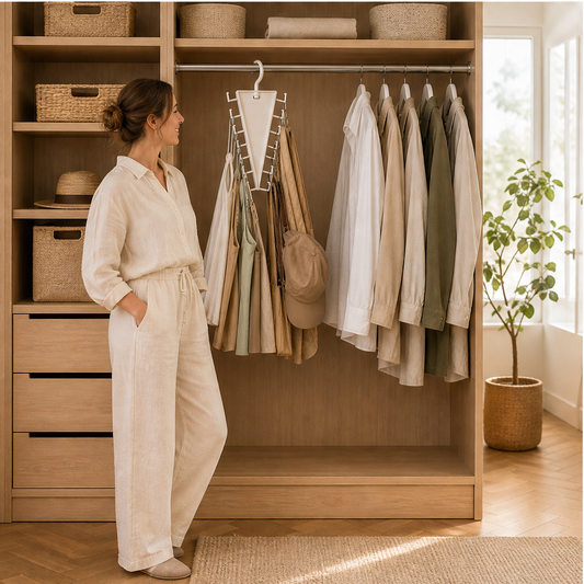 ClosetVerge – 12-Hook Rotating V-Shaped Space-Saving Closet Hanger + 50% OFF lifestyle