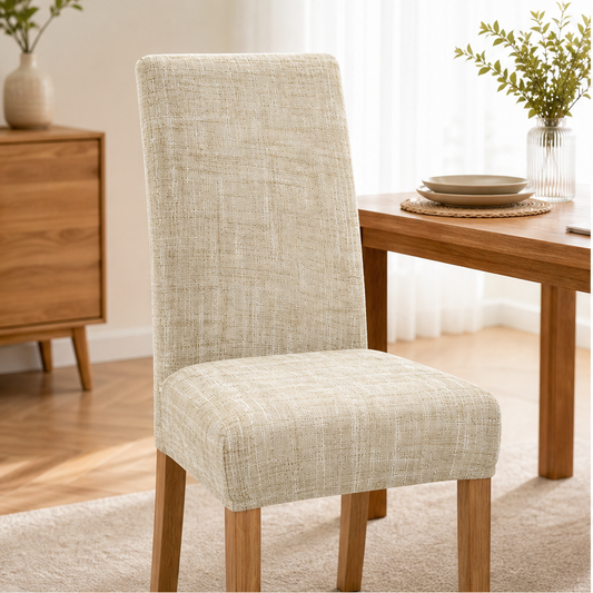 Snugweave – Stretch Plaid Slip-On Dining Chair Cover + 50% OFF lifestyle
