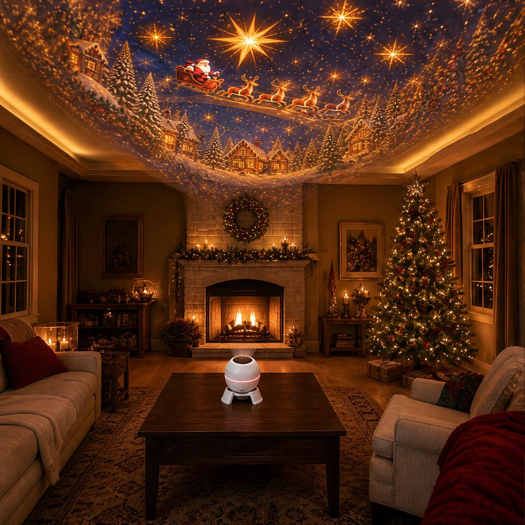 Wintersheen – Santa Sleigh Projection Holiday Night Light + 50% OFF lifestyle
