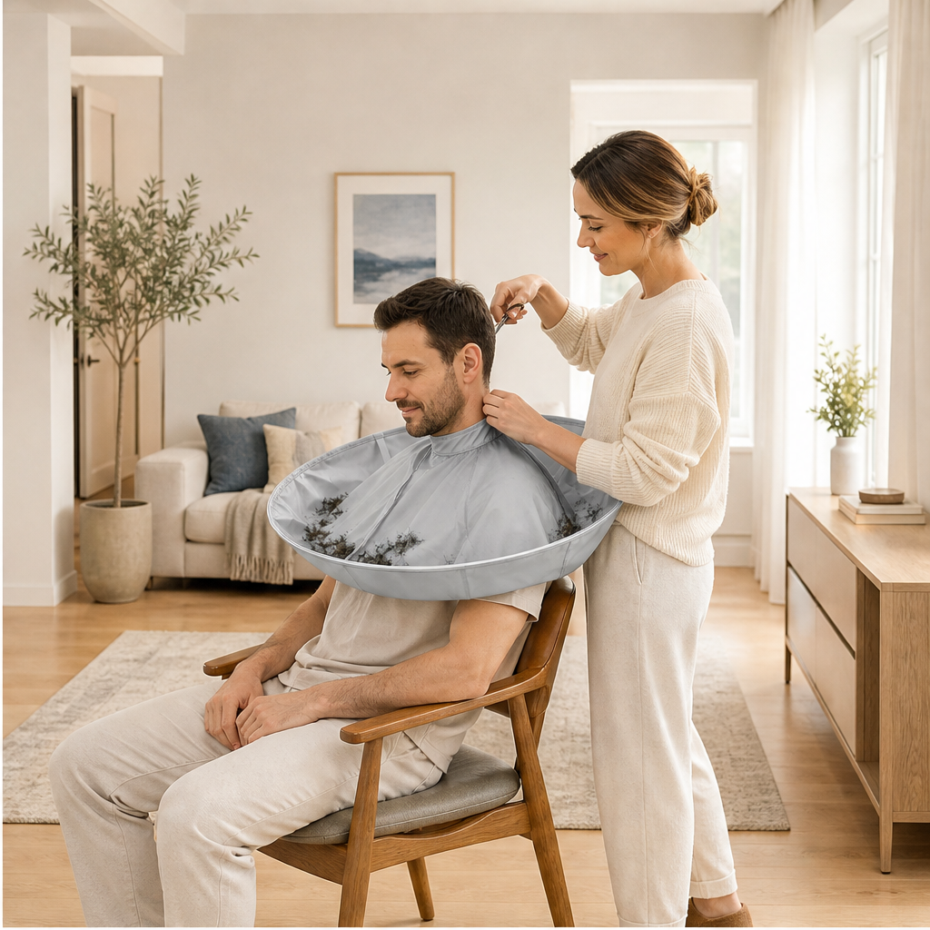 Clipvale – Foldable Waterproof Hair Catcher Cape for Home Haircuts + 50% OFF lifestyle