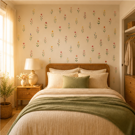 Blossomwick – Removable Peel-and-Stick Floral Wall Stickers + 50% OFF lifestyle