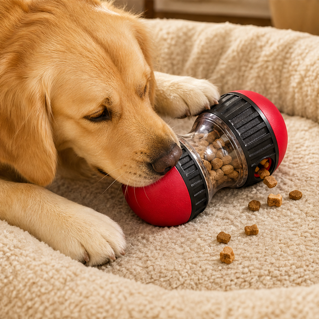 Rovella – Slow-Feeding Rolling Puzzle Dog Toy + 50% OFF lifestyle