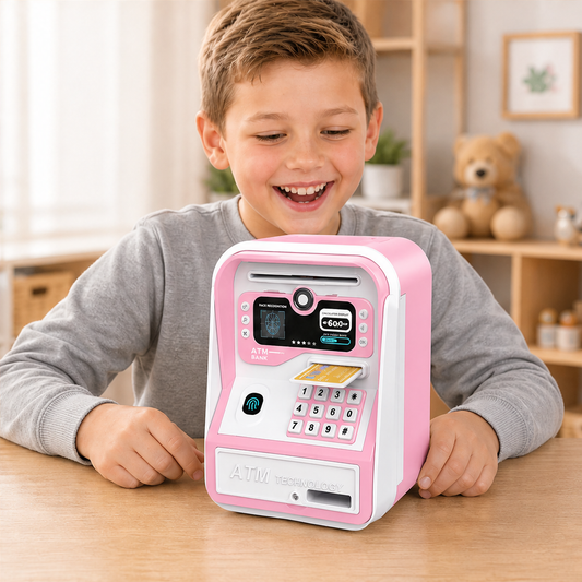 Millbrix – Auto Bill Feeder, Keypad Lock Kids ATM Piggy Bank + 50% OFF lifestyle