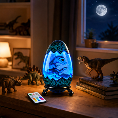 Hatchlume – Glowing Dinosaur Egg Incubator Night Light + 50% OFF lifestyle
