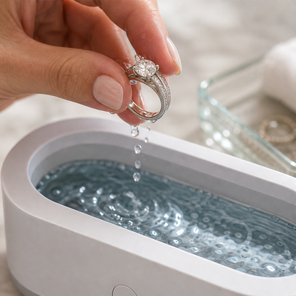 SparkleWave – 3-Minute Ultrasonic Deep Cleaner for Glasses & Jewelry + 50% OFF lifestyle