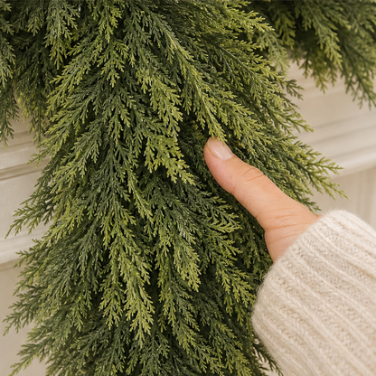 Cedarmere – Real Touch Full 6ft Artificial Cedar Garland + 50% OFF lifestyle