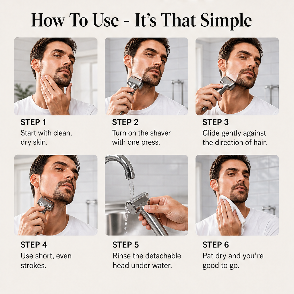 Linarc – Linear Motor 3-Layer Mesh Foil Electric Shaver + 50% OFF detail