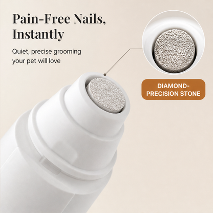 Pawsera – Whisper-Quiet Painless Electric Pet Nail Grinder + 50% OFF features