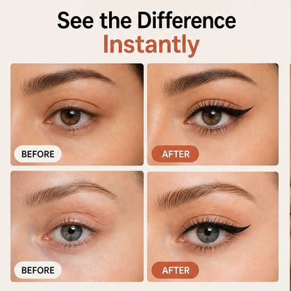 Linoré – Dual-Tip Waterproof Liquid Eyeliner for Precision Wings + 1+1 FREE features