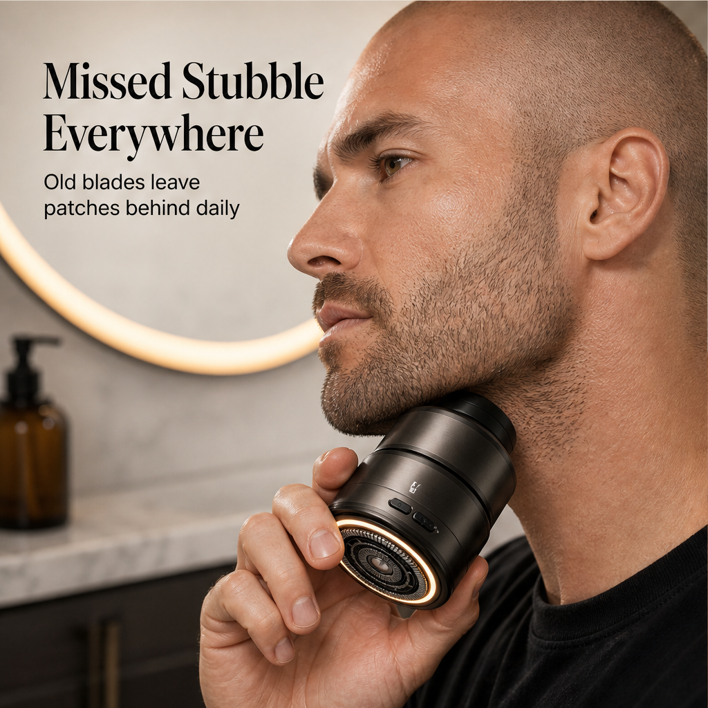 Contourix – 30-Blade 360° Floating Head Electric Shaver + 50% OFF features