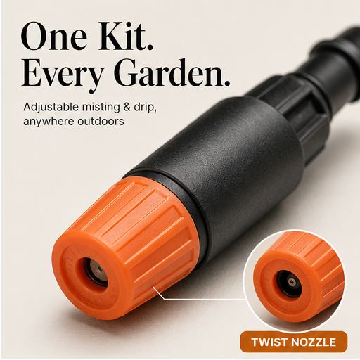 TrickleGrove – Adjustable Misting &amp; Drip Automatic Watering Kit features