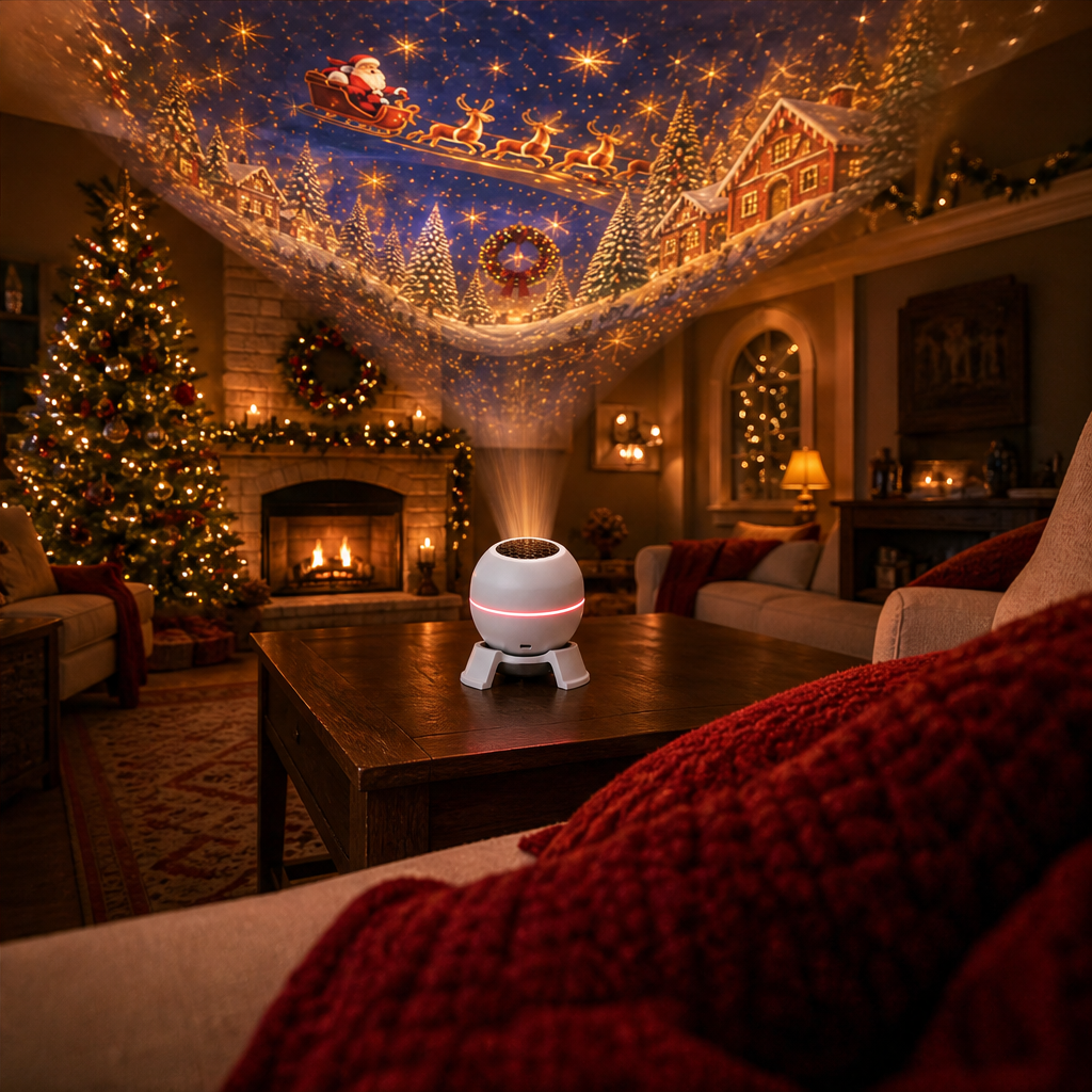 Wintersheen – Santa Sleigh Projection Holiday Night Light + 50% OFF lifestyle