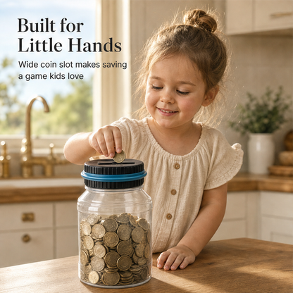 Coinwick – Digital LCD Auto-Counting Piggy Bank with Savings Tracker + 50% OFF features