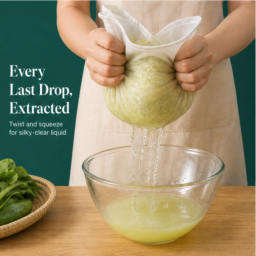 Purelle Kitchen – Fine-Mesh Nut Milk & Food Strainer Bags, 6-Pack + 50% OFF features