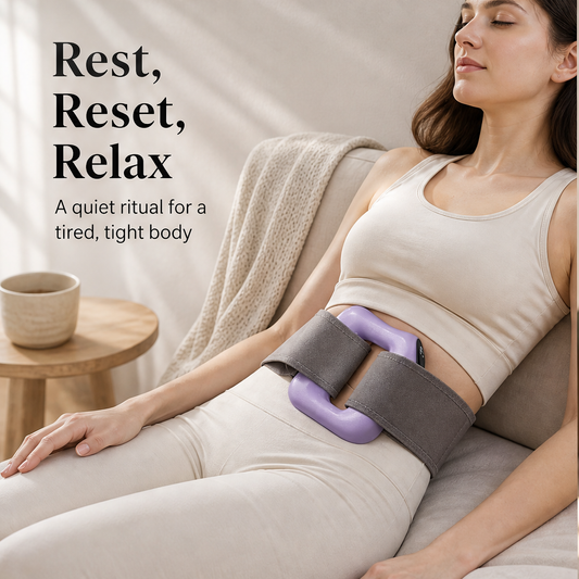 Fasciole – Hands-Free 5-Speed Fascia Ring Massager for Waist & Thigh + 50% OFF features