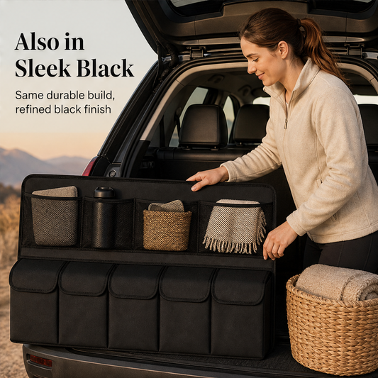 StowRidge – Hanging Multi-Pocket Trunk Organizer with Large Capacity + 50% OFF features