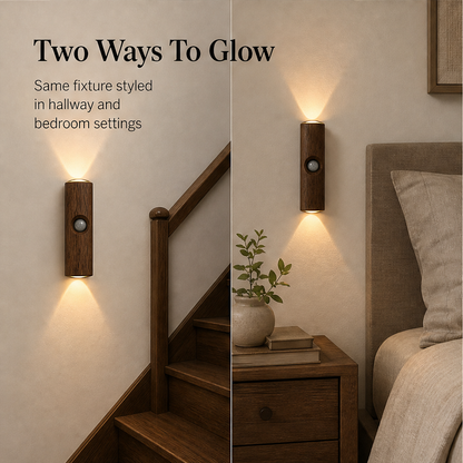Glowarc – Dual-Beam Motion Sensor Wall Light, No Wires, Rechargeable + 50% OFF detail