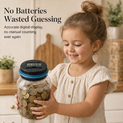 Coinwick – Digital LCD Auto-Counting Piggy Bank with Savings Tracker + 50% OFF features