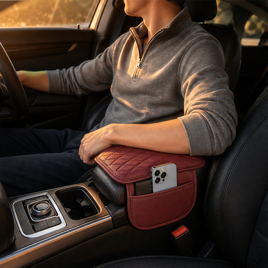 Cradlewick – Padded Armrest Cushion with Side Storage Pocket + 50% OFF features
