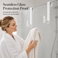 Clearwick – No-Drill Extended Arm Over The Shower Door Hooks + 50% OFF