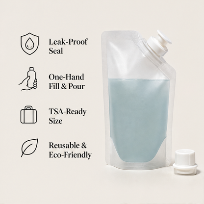 Seelock – Leak-Proof Locking Spout Refillable Travel Bottles + 50% OFF features