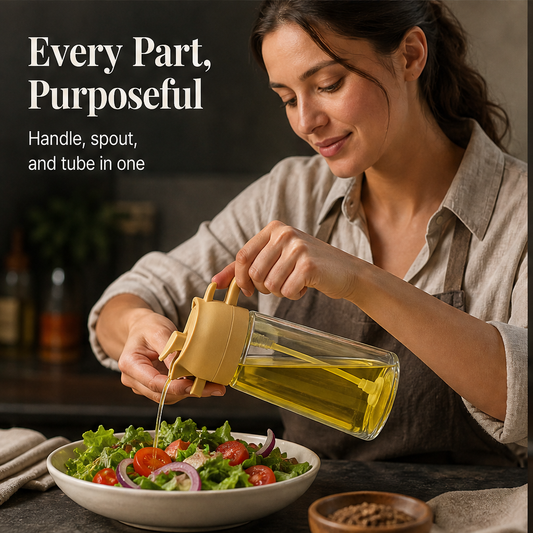 Glintwick – 2-in-1 Spray and Pour Glass Oil Dispenser + 50% OFF features