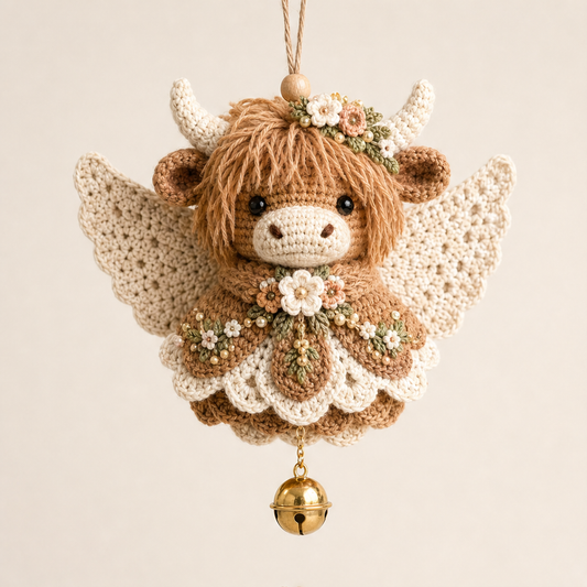 Hearthstitch – Beginner-Friendly 3D Angel Crochet Kit + 50% OFF Brown