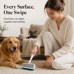 Furlift – Reusable Dual-Texture Pet Hair Remover Brush with Long Handle + 50% OFF