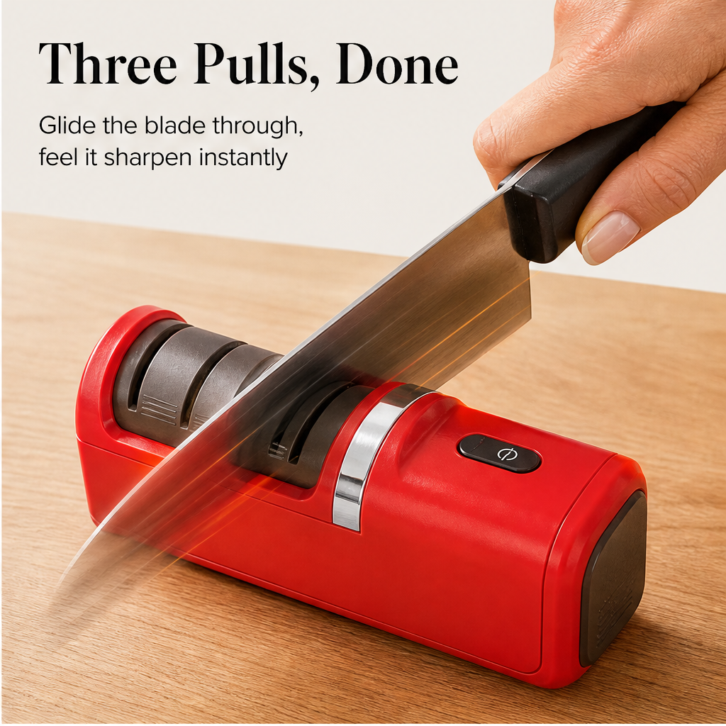 Honeforge – Cordless Diamond Wheel Automatic Knife Sharpener + 50% OFF detail