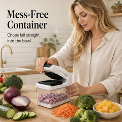 Choprix – 15-in-1 Stainless Steel Blade Vegetable Chopper with Container + 50% OFF