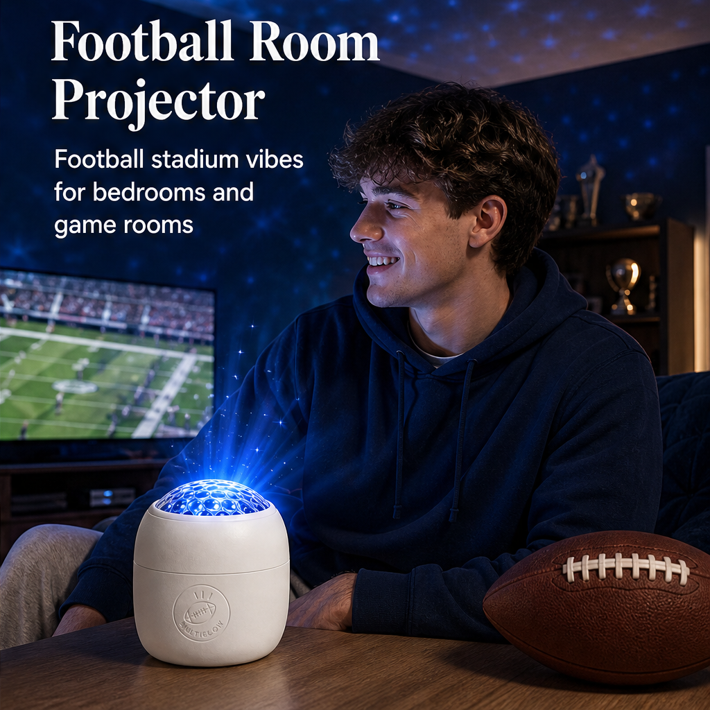 MultiGlow – 6-Scene Stadium Projector for Instant Game Night + 50% OFF features
