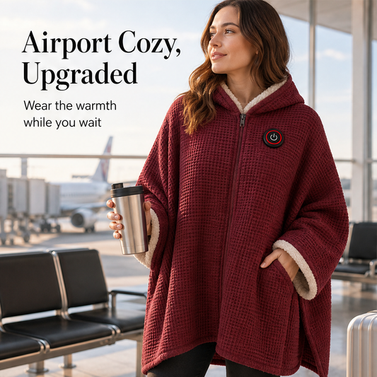 Emberwrap – 8-Zone Heated Wearable Blanket with 3 Heat Levels + 50% OFF features