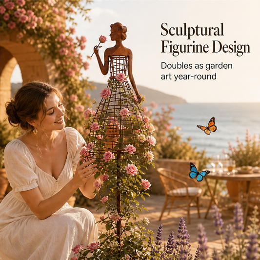 Belloria – Rose Vine Dress Sculpture Plant Support + 50% OFF features