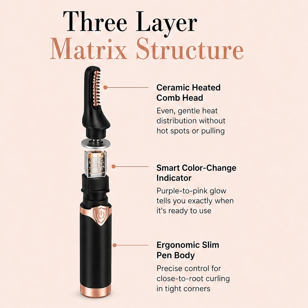 Lashfen – Heated Ceramic Curler for All-Day Natural Lash Curl + 1+1 FREE detail