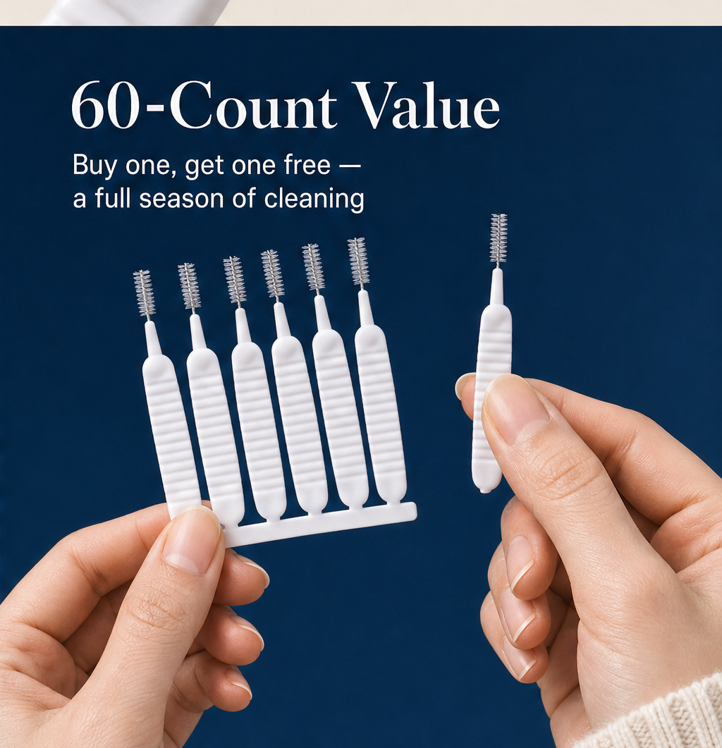 CrevixPro – Tiny Crevice Cleaning Brushes, 30 Pack + 1+1 FREE features