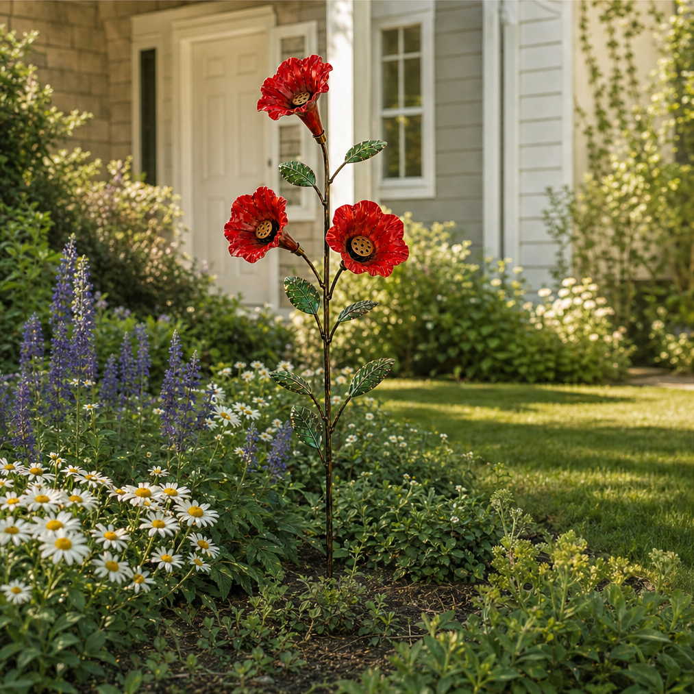 Larkspur & Wren – Hand-Painted Hummingbird Feeder Garden Stake + 50% OFF lifestyle