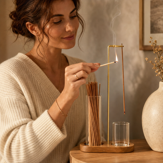 Ashendale – Wood Base 2-in-1 Incense & Candle Holder + 50% OFF lifestyle