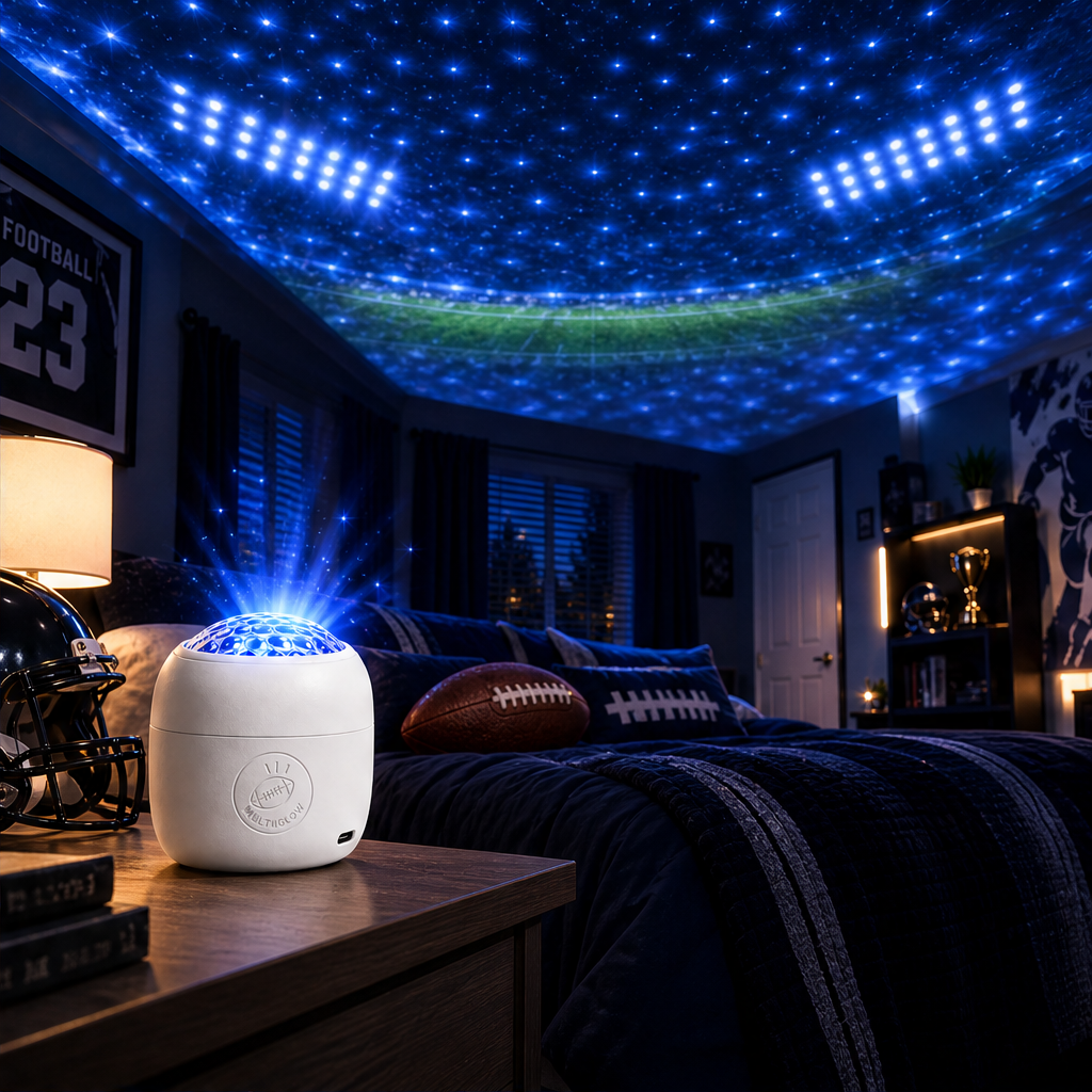 MultiGlow – 6-Scene Stadium Projector for Instant Game Night + 50% OFF lifestyle