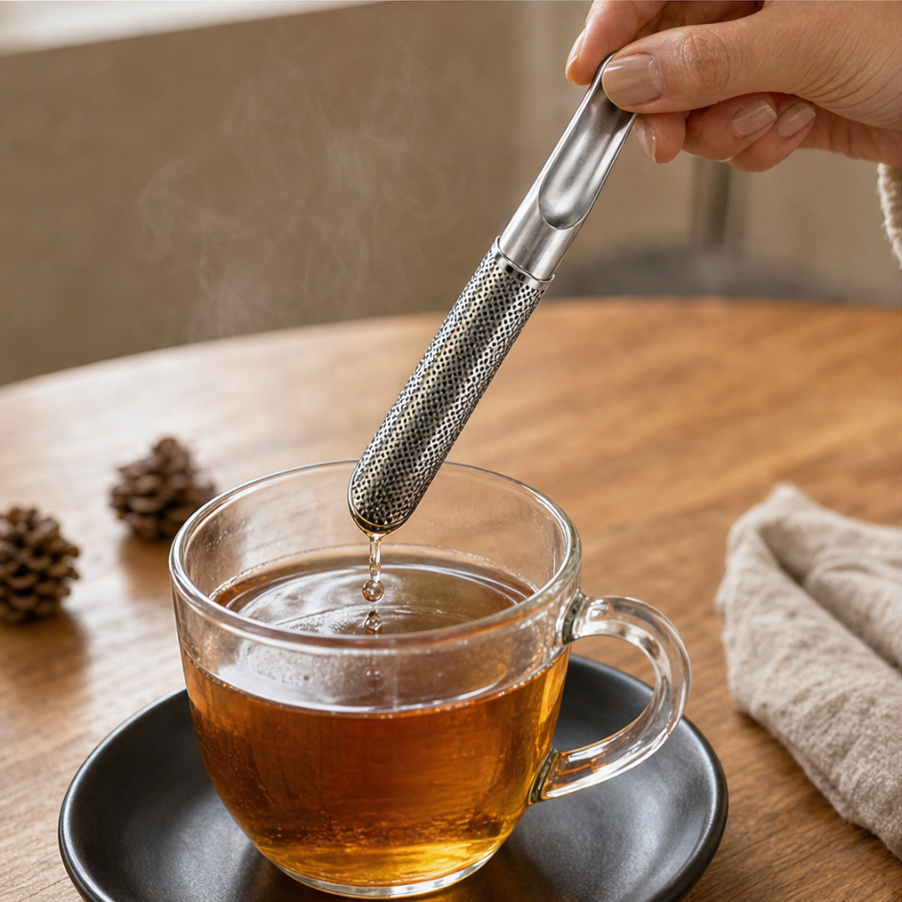 Steepvane – Squeeze-Plunger Locking Mesh Stainless Steel Tea Strainer + 50% OFF lifestyle
