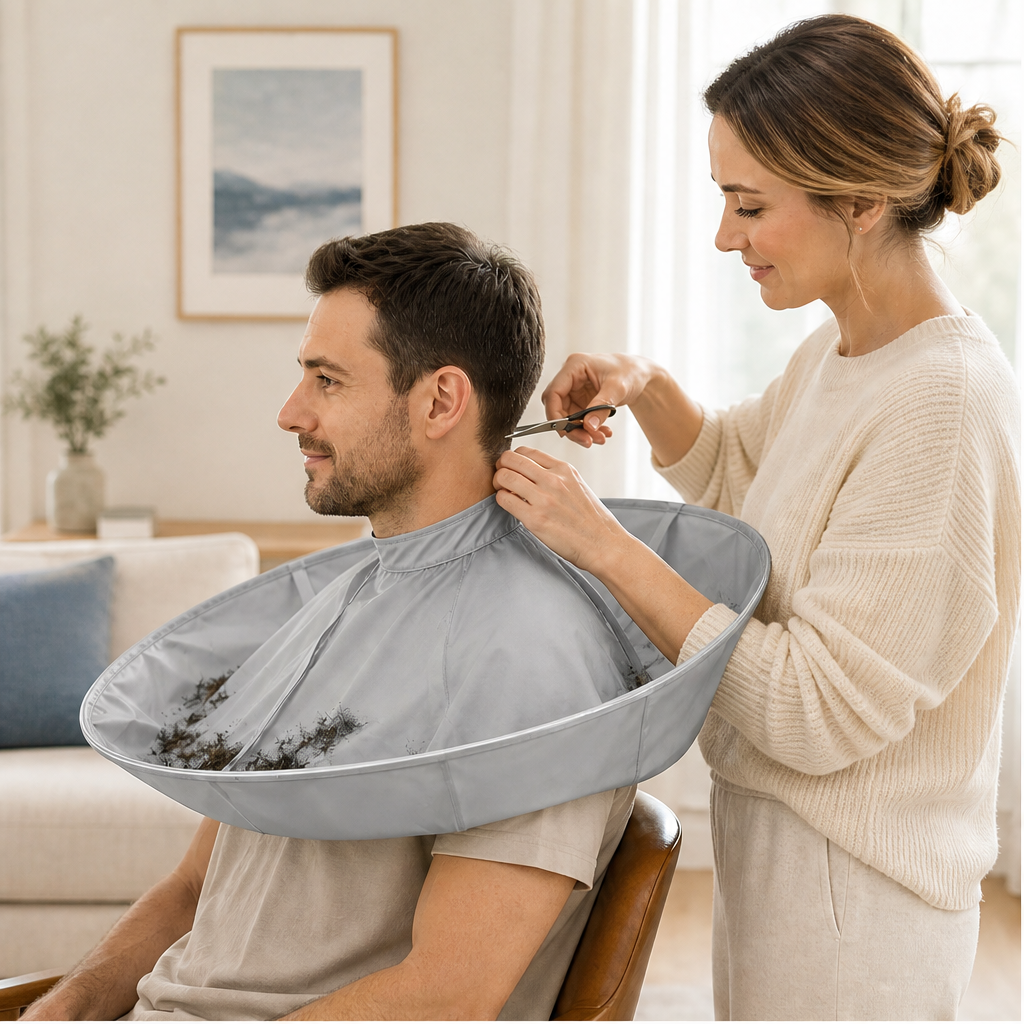 Clipvale – Foldable Waterproof Hair Catcher Cape for Home Haircuts + 50% OFF lifestyle