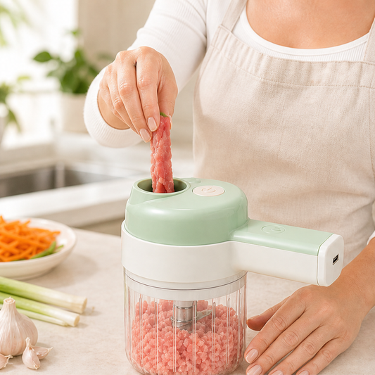Choppely – 4-in-1 Cordless Electric Food Chopper with Open Feeding Port + 50% OFF lifestyle