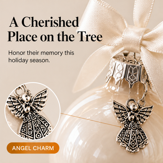 Foreverbloom – Personalized Angel Charm Memorial Christmas Ornament + 50% OFF features