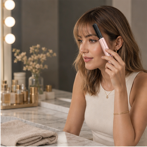 Frinora – Cordless Heated Bang Styling Comb for Quick Touch-Ups lifestyle