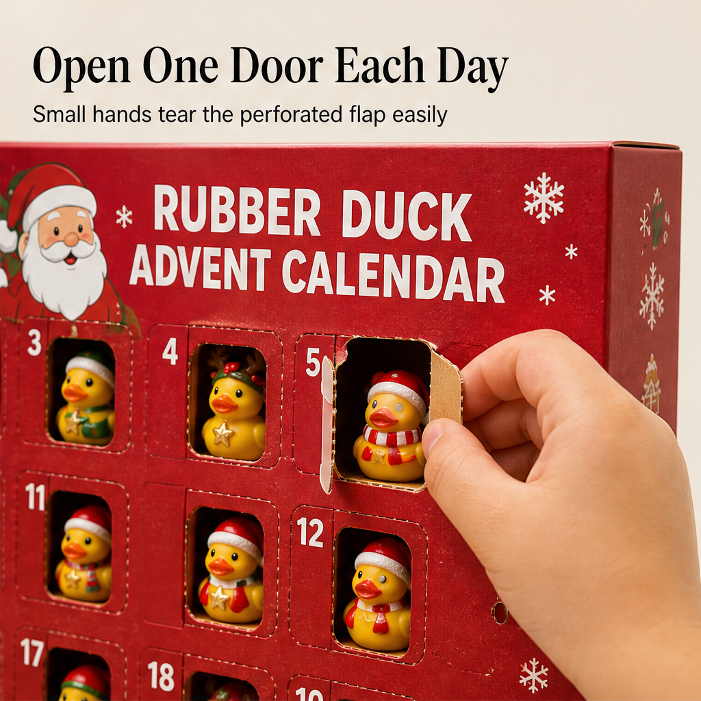 Quackventure – 24-Door Rubber Duck Christmas Advent Calendar + 50% OFF detail