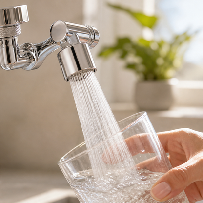 FlowArch – 1080° Rotating Splash Filter Faucet Aerator + 50% OFF lifestyle