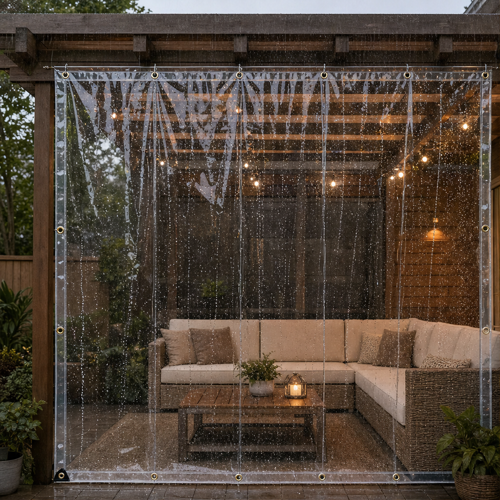 Clearguard – Heavy-Duty 14 Mil Clear PVC Weatherproof Tarp + 50% OFF lifestyle