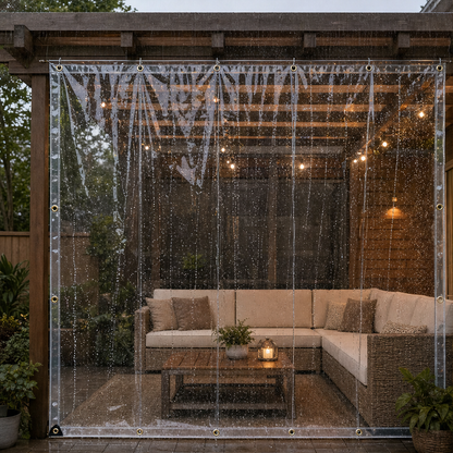 Clearguard – Heavy-Duty 14 Mil Clear PVC Weatherproof Tarp + 50% OFF lifestyle
