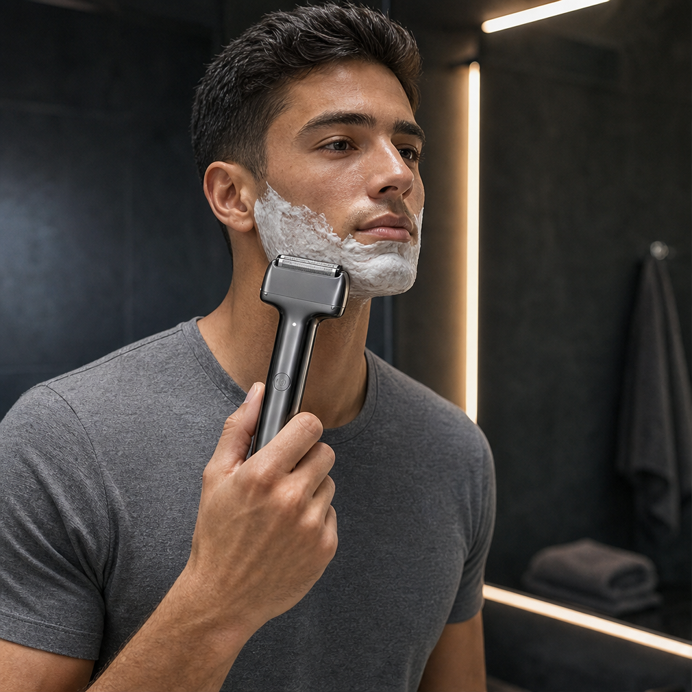 Vellum Shave – Hexagonal Mesh Foil Rechargeable Electric Shaver + 50% OFF lifestyle