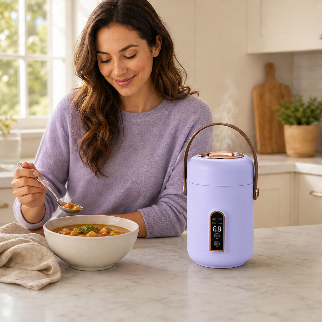 Simmerkin – Ceramic Liner Touch-Control Mini Stew Pot + 50% OFF lifestyle