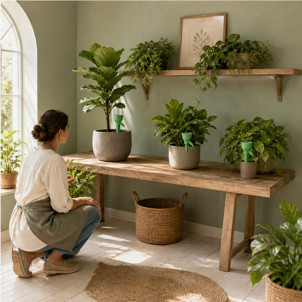 Driptera – Adjustable Flow Self-Watering Bottle Dripper + 50% OFF lifestyle